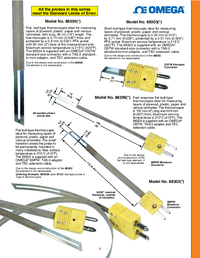 Thumbnail of document Data Sheet - 88304E Thin Leaf-Type Thermocouples for Layered Surfaces
